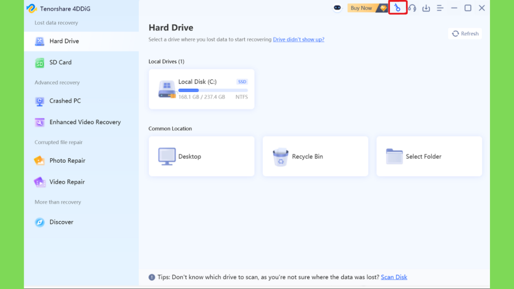 Download Tenorshare 4DDiG Data Recovery Crackeado Gratis Full Version PT
