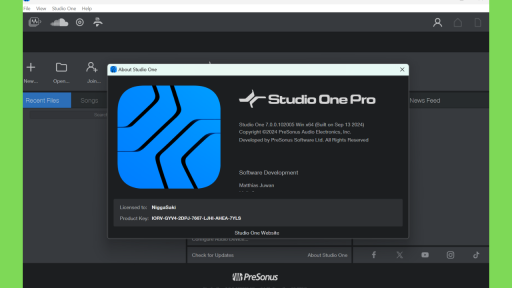 Download PreSonus Studio One Crackeado com Licença Gratis Full Version PT