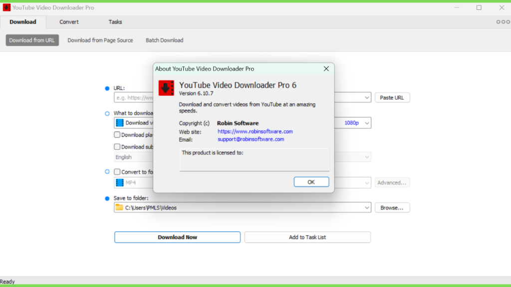 Baixar Robin YouTube Video Downloader Pro Crackeado Ativado Full Version PT