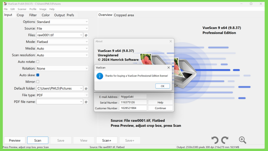 Download VueScan Pro 9.8 Crackeado com Keygen Gratuito Full Version PT